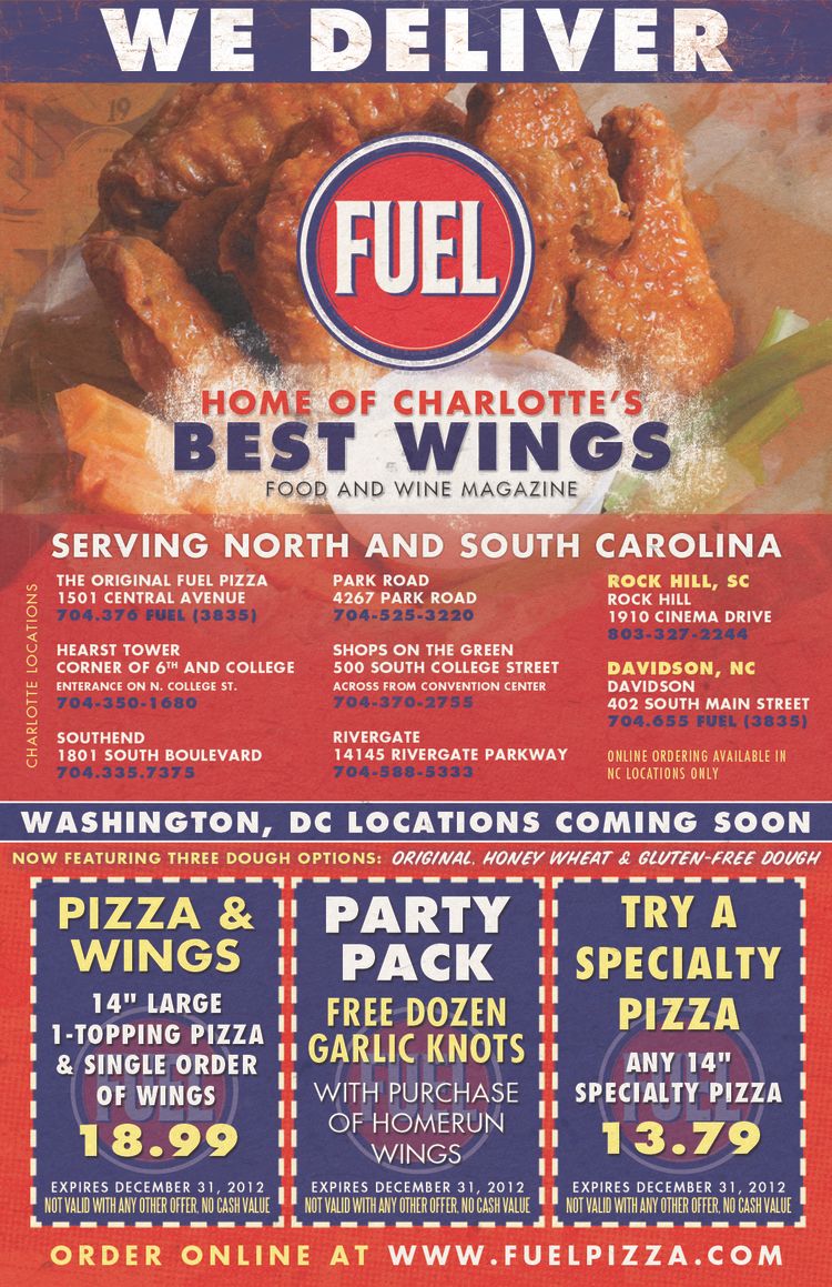 Fuel Pizza Postcard