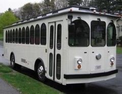 White Wedding Trolley - Seats 38 - One of a Kind