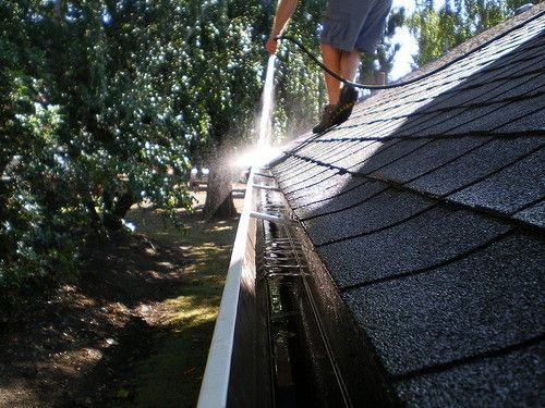 After we remove the debris we wash and rinse your 