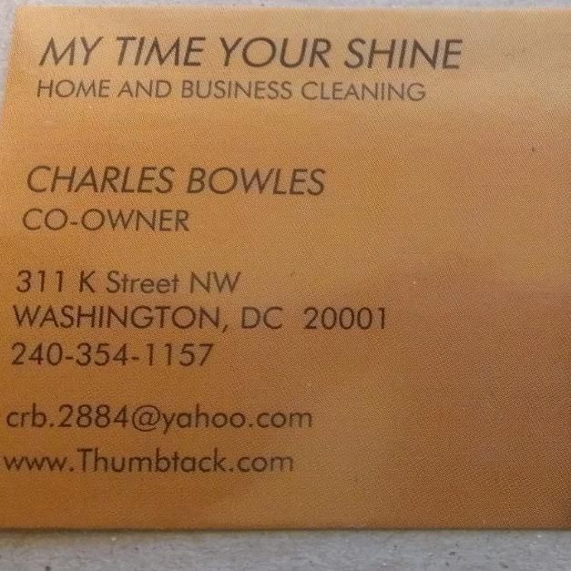 My Time Your Shine Home and Business Cleaning