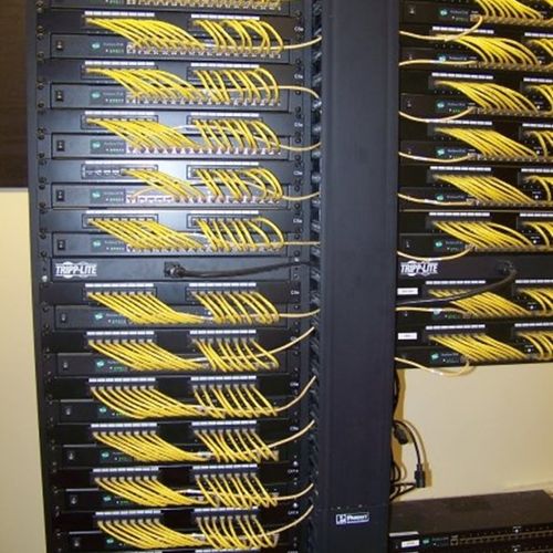 Network rack at a hospital exp