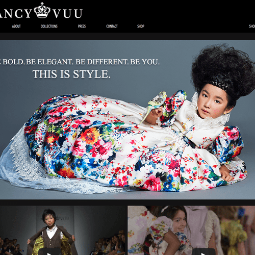 Website design for Nancy Vuu | Luxury Clothing for