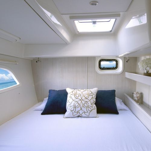 Fabulous cabin on a luxury catamaran completed for