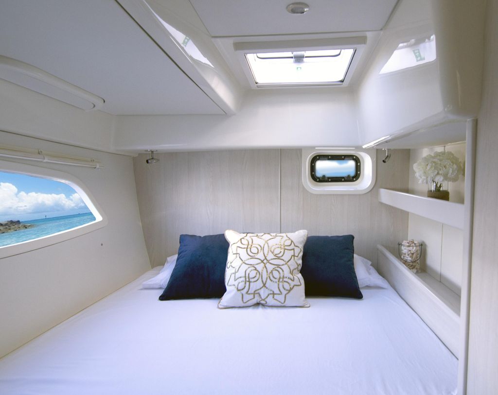 Fabulous cabin on a luxury catamaran completed for