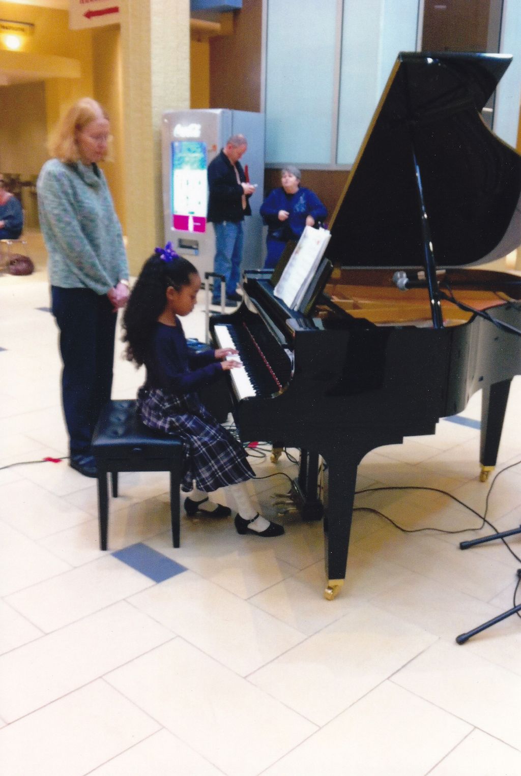 watching my student perform at Playathon