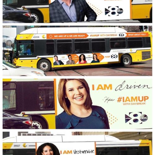 Our work seen all over Dallas buses and billboards