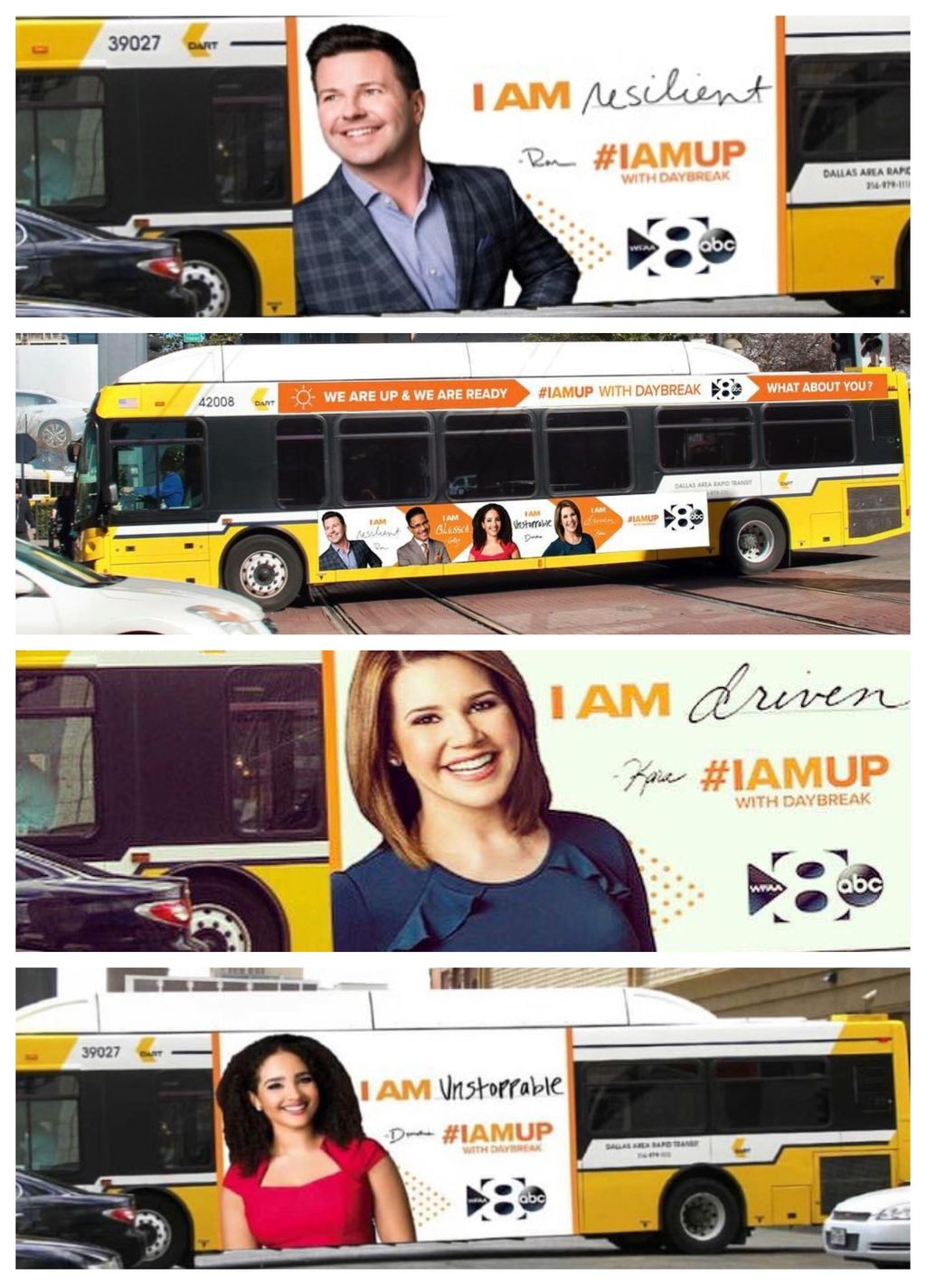 Our work seen all over Dallas buses and billboards