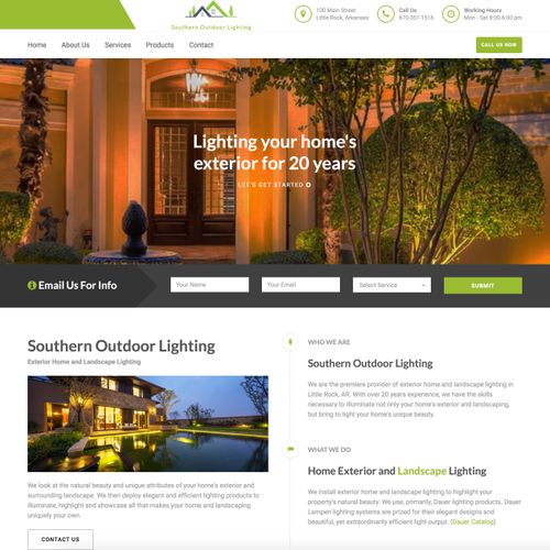 A provider of exterior home and landscape lighting