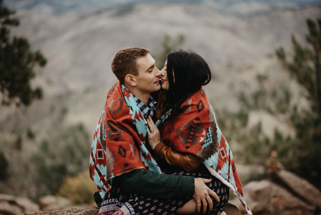 Dreamy Lookout Mountain engagement session.