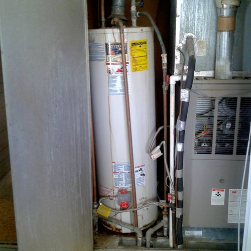 Don't let your water heater become the leaning tow