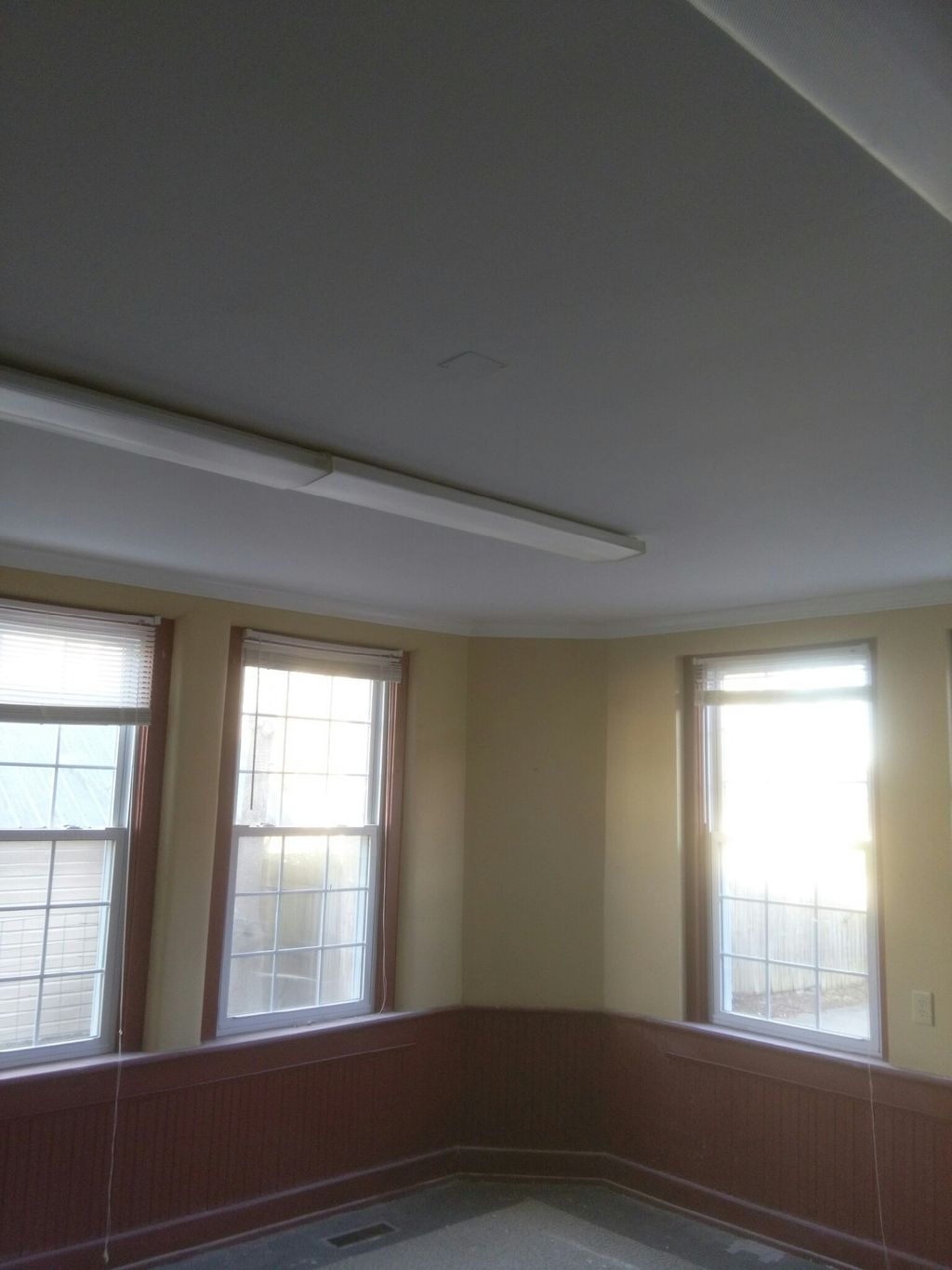 Hung dry wall on ceiling