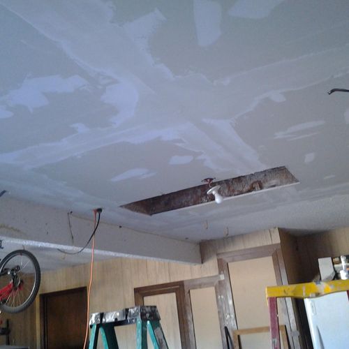 Garage ceiling replacement in Canyon North.