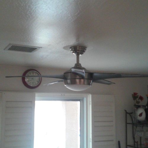 modern 55" ceiling fan with remote control 
