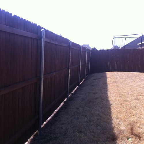 Fence stain - After