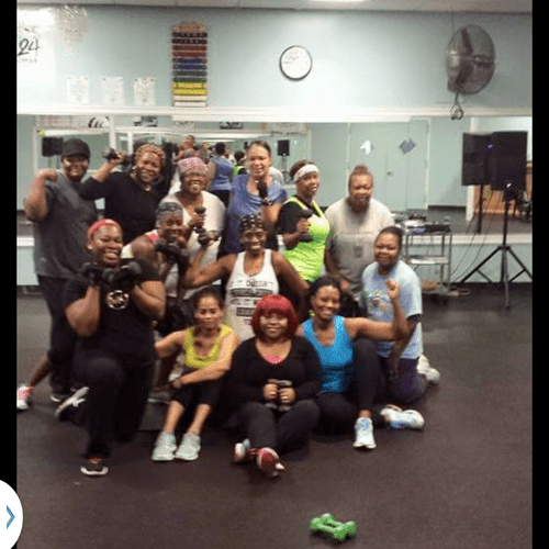 Class photo after an awesome workout!
