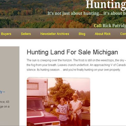 Hunting 4 Land - a real estate site that sells hun
