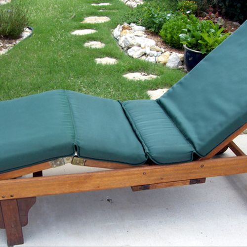 Teak chaise lounge chair after