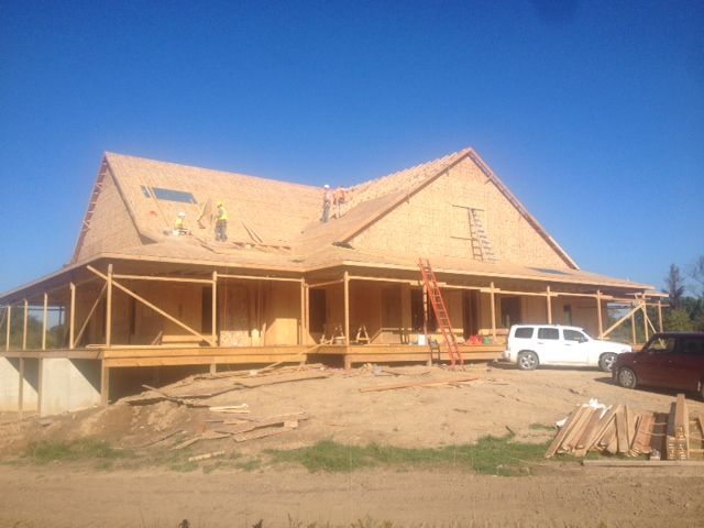 Recent home in Howell we framed.