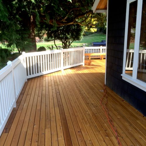 Brand new deck staining and painting