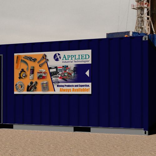Container 3D rendering composite