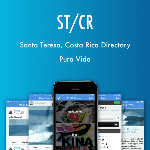 Santa Teresa, Costa Rica town directory iOS App