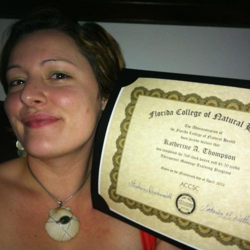 The day I got my Diploma from Florida College of N