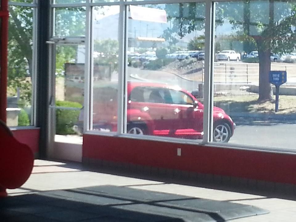 Cleaning a fast food play area.