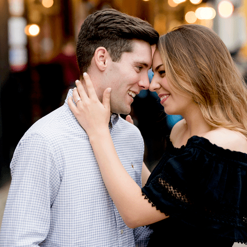 Engagement Photos in Downtown McKinney by Dallas W