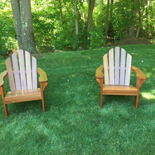 Solid Mahogany Adirondack Chairs