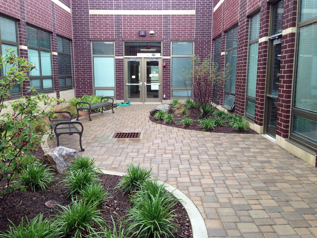 School courtyard Huber Heights