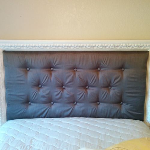 Custom made bed frame for a residential client.