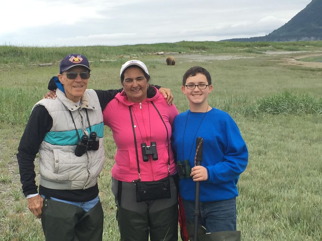 In our trip to Alaska with our grandson
