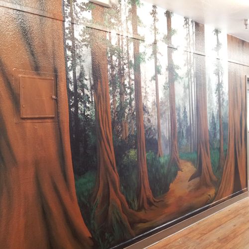 Trompe L'oeil Mural - Redwoods Children's Center