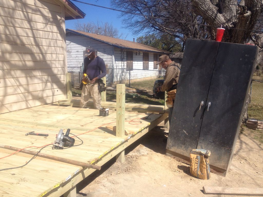 Build back deck, porch