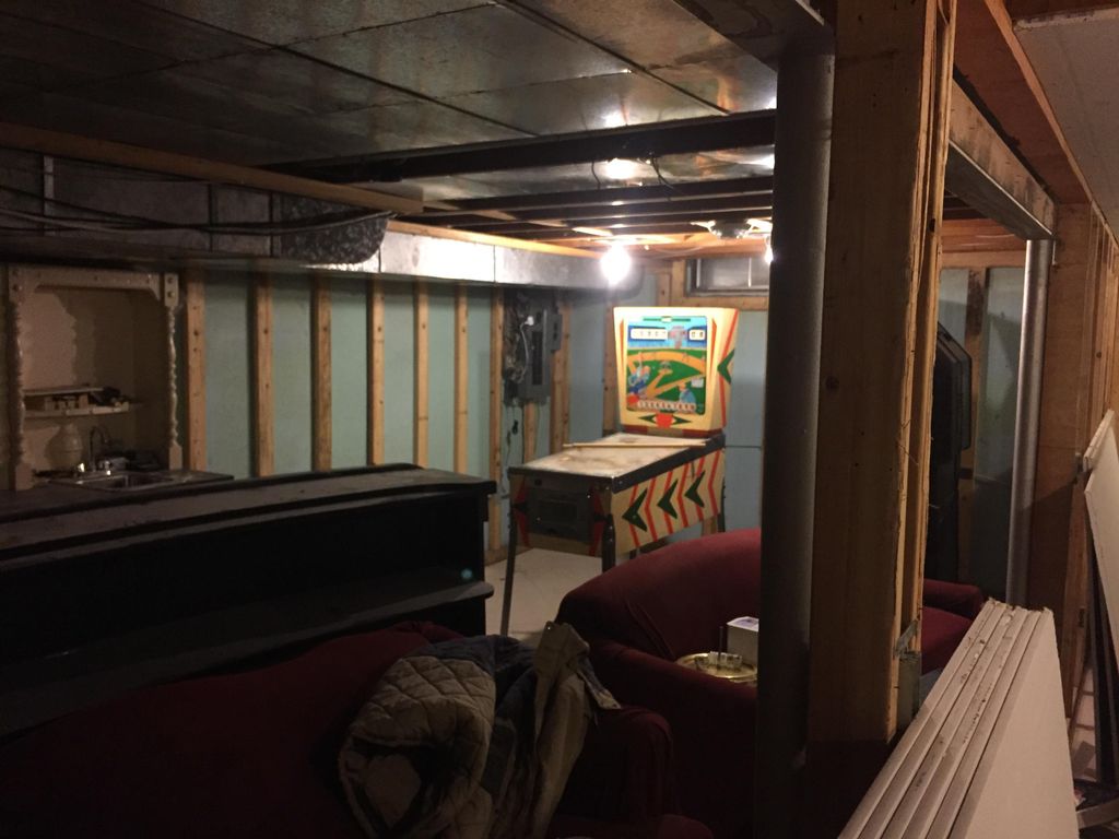 (BEFORE) After Complete Basement remodel. Includin