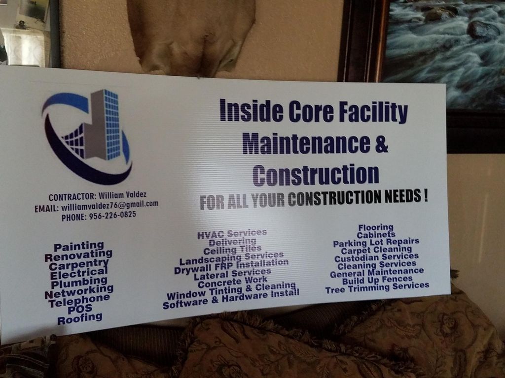 Inside Core Facility Maintenance and Construction