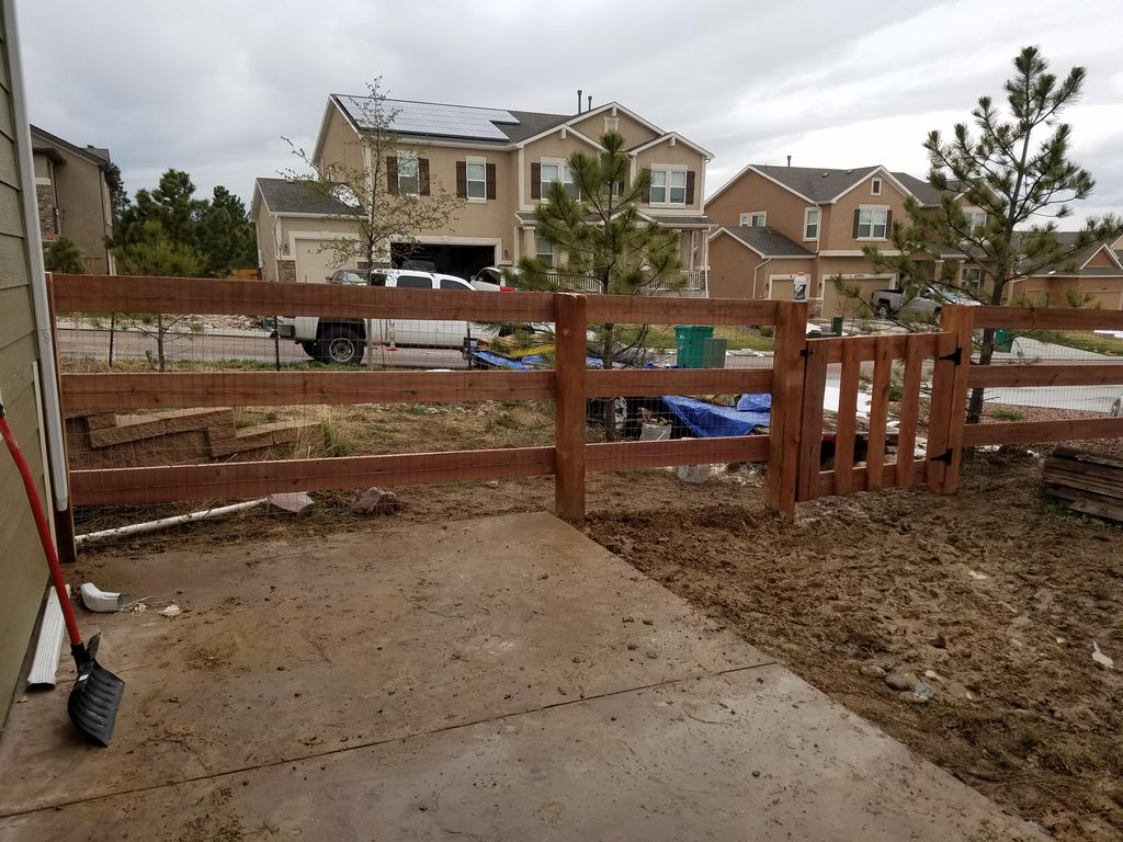 Dog Run Fence