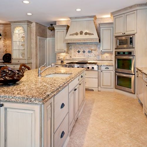Marble counter tops and custom cabinetry for all  