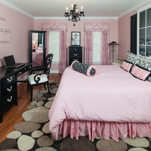 Paris themed bedroom for 16 yr. old girl
