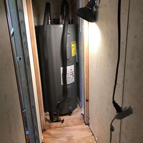 Mobile home water heater replacement 