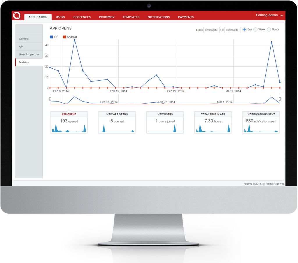 Apsima Web Dashbboard