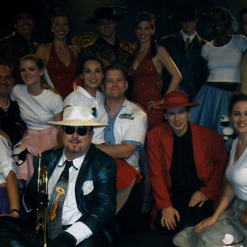 with the Zoot Suit Revue (Harrah's casino 2003)