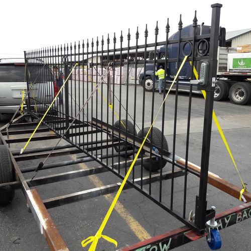 20 foot entry drive swing gate