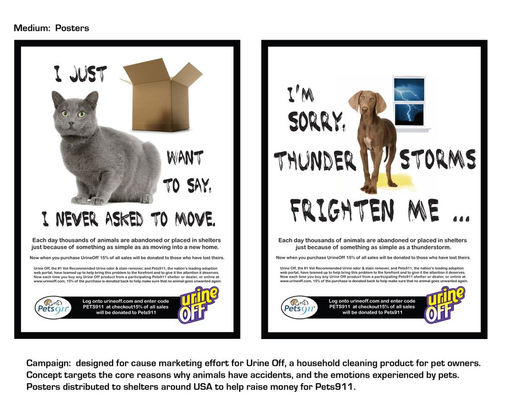 Posters for a charity program.