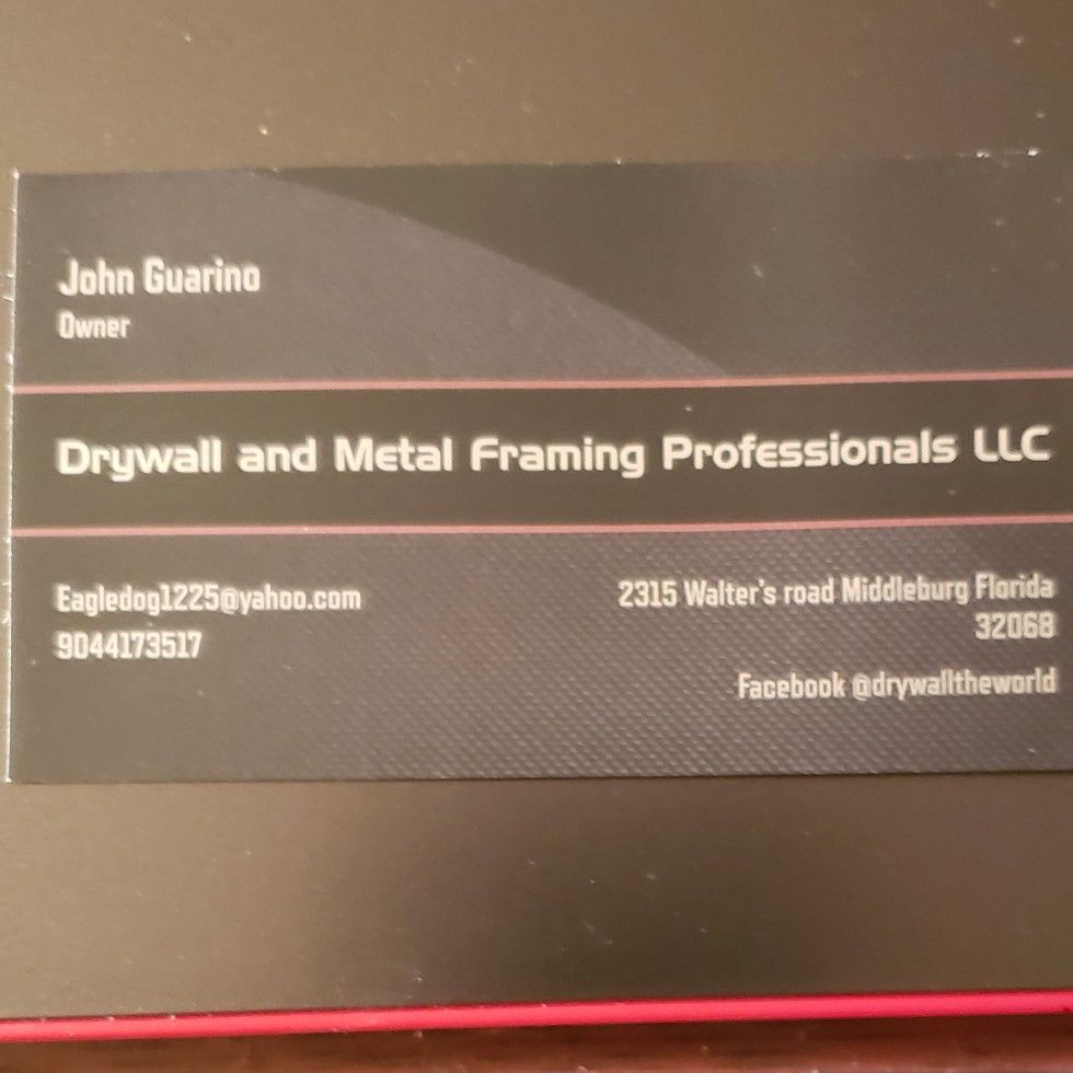 Drywall and metal framing professionals