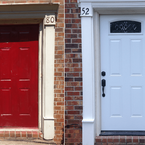 Before and After Door Replacement