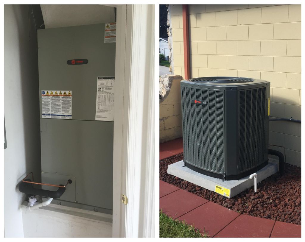 15 Seer Trane Heat Pump System Installation