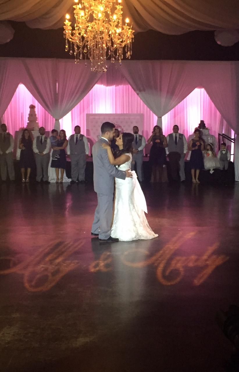 Up-lighting and Gobo lighting options.