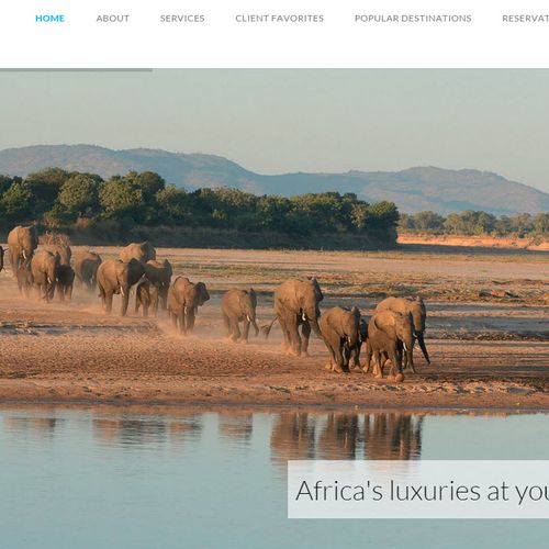 Revamped WordPress website for a travel agency wit
