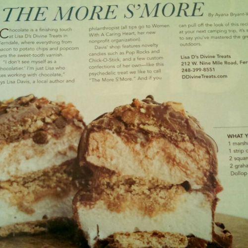 The Monster S'More made with Peanut butter and Bac